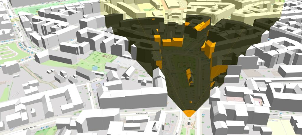Digitale Stadtplanung: Sichtbarkeitsanalyse im Stadtraum