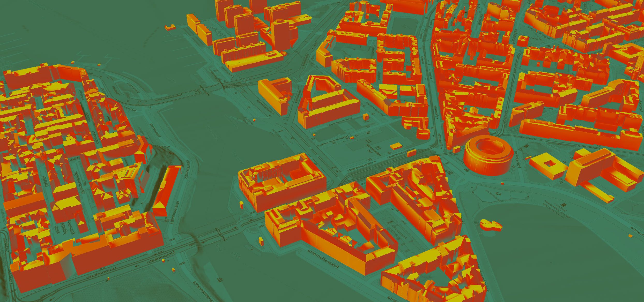 Städtische Simulation in der Stadt xxxx