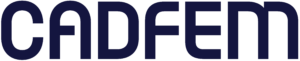 Logo von CADFEM, Partner von Virtual City Systems für urbane Simulation und digitale Zwillinge
