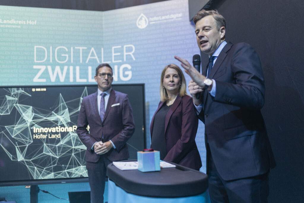 Verena Hubertz at the opening of InnovationsRAUM Hofer Land