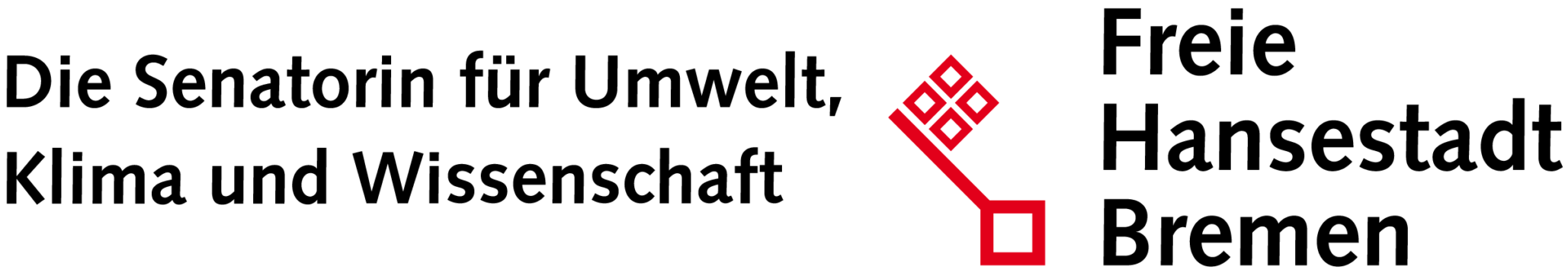 Logo: Die Senatorin für Umwelt, Klima und Wissenschaft – Freie Hansestadt Bremen – Kooperationspartner und Kunde von Virtual City Systems